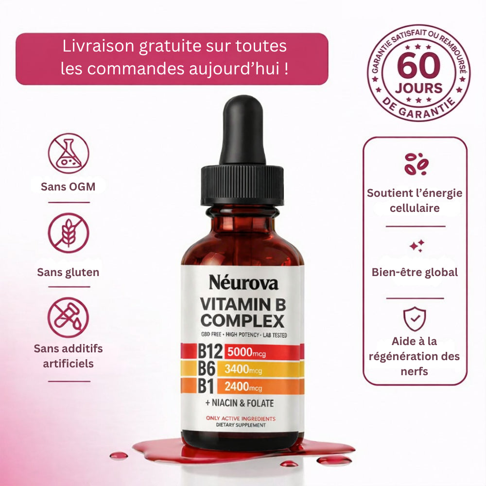 Néurova™ | Éliminez les douleurs nerveuses et retrouvez 95 % de votre sensibilité tactile en 2 jours !