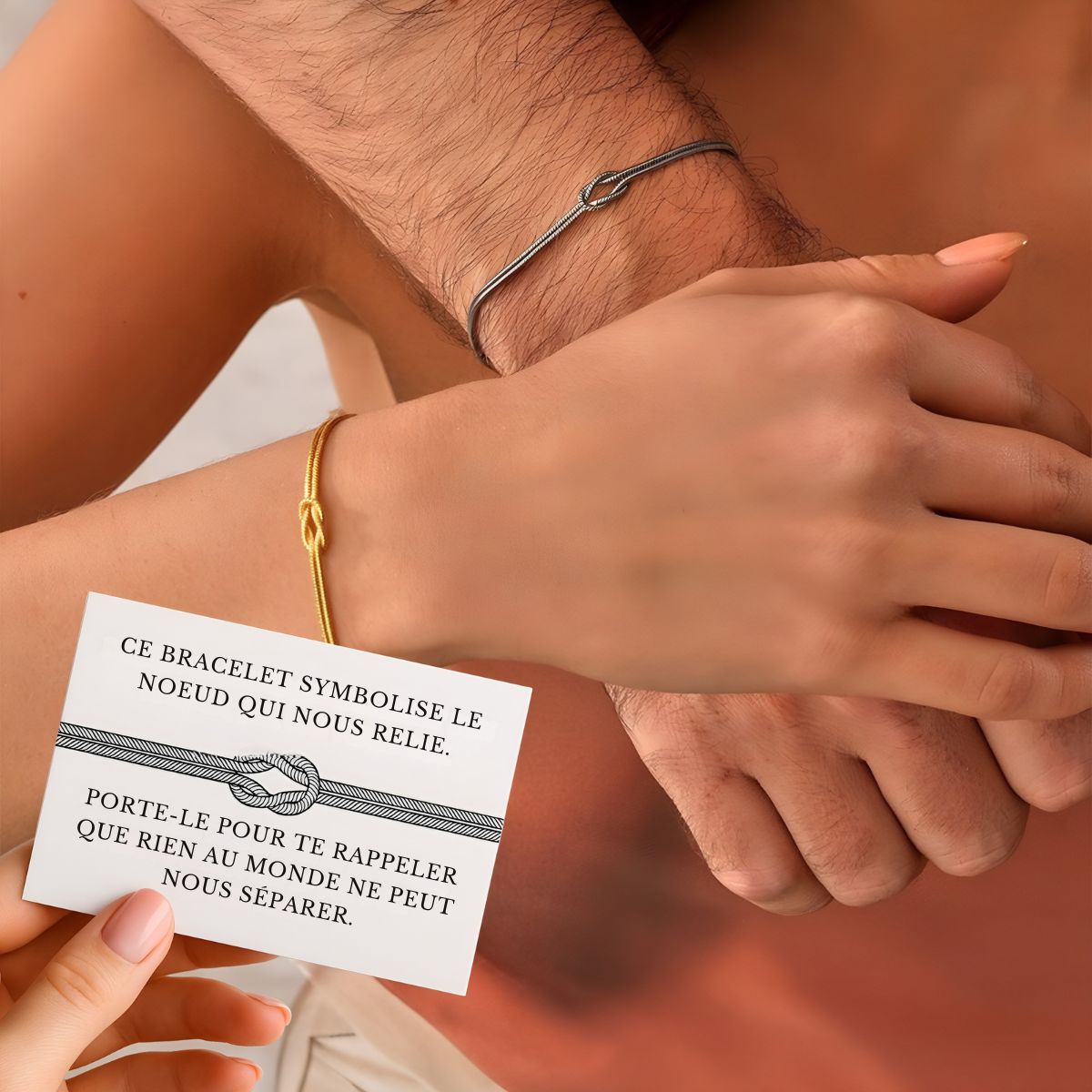 Éterna™ | Bracelet Nœud Personnalisé