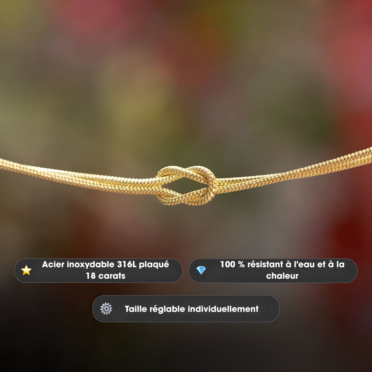 Éterna™ | Bracelet Nœud Personnalisé
