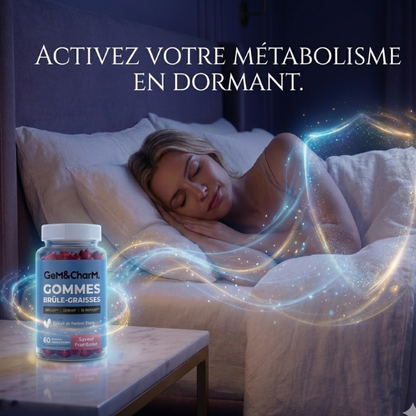 Gem&charm - Gummies Métabolisme Nuit & Anti-Stress (Brûleur de Graisse & Sommeil Réparateur)