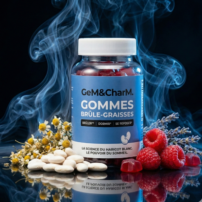 Gem&charm - Gummies Métabolisme Nuit & Anti-Stress (Brûleur de Graisse & Sommeil Réparateur)