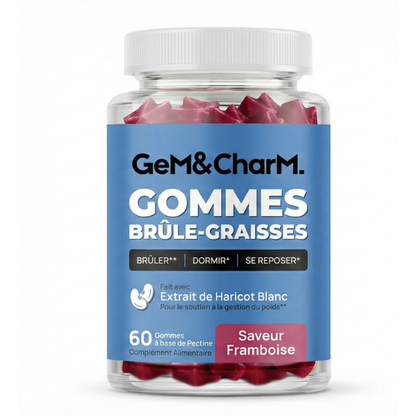 Gem&charm - Gummies Métabolisme Nuit & Anti-Stress (Brûleur de Graisse & Sommeil Réparateur)